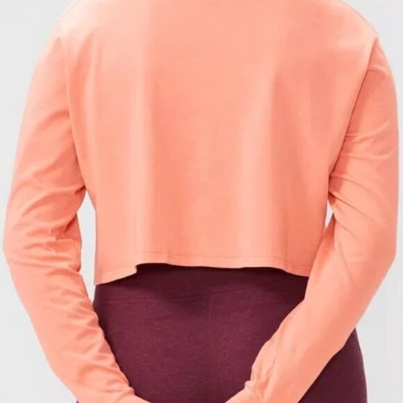 Outdoor Voices Pink Everyday Crop Long Sleeve, Size M, Good Condition - Picture 2 of 7